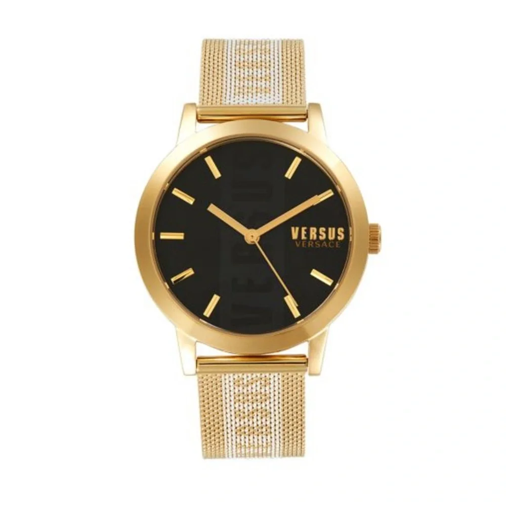 Authentic Versus Versace Barbes 38Mm Ip Yellow Gold Stainless Steel Watch